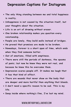 200+ Best Depression Captions for Instagram Mental Health Caption Ideas, Alone Captions For Instagram, Emotional Captions, Insta Notes, Cute Captions, Clever Captions, Clever Captions For Instagram, Bio Ideas, Insta Bio