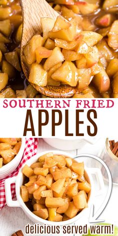 this is an image of southern fried apples