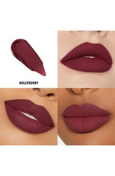 What it is: A Matte Liquid Lipstick and Lip Liner duo that lets you create Kylie's long-lasting matte lip looks.What it does: The ultracreamy lip liner is waterproof, transfer-proof and smudge-proof and wears for up to 24 hours. The liquid lipstick delivers a true matte finish, instant color payoff and up to eight hours of wear.Set includes:- Matte Liquid Lipstick (0.1 oz.)- Lip Liner Pencil (0.04 oz.)How to use: For best results, line and fill in your lips with the pencil. Top with one coat of Lipstick Guide, Fall Lip Color, Brown Matte Lipstick, Lip Color Shades, Best Matte Lipstick, Lip Looks, Mac Lipstick Shades, Burgundy Lipstick, Fall Lipstick