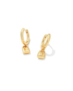 Jess Lock Huggie Earrings. Celebrate love with the Jess Lock Huggie Earrings. With a sleek silhouette and just the right amount of shine, you (or whoever you gift them too) will be reaching for these statements all day, every day. Kendra Scott Abbie Huggie Gold Earrings, Kendra Scott Sophia Drop Earrings, Kendra Scott Livy Huggie Earrings, Kendra Scott Earrings Hoops Thick, 22k Gold Earrings Kendra Scott, Kendra Scott Emmy Earrings, Kendra Earrings Gift Box, Kendra Scott Store, Huggie Earrings Gold