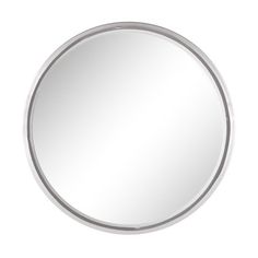 a round mirror on a white background