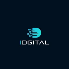 the logo for digital technologies, which is designed to look like an electronic circuit board