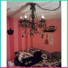 Set up your dorm room with music-inspired decor, such as vinyl record wall art, band posters, and a space for your instruments or sound system. This personalized space can inspire creativity and relaxation. Tap for more music-themed dorm decor ideas. Victorian Gothic Decor Bedroom, Plug In Chandelier, Outdoor Celebration, Gala Event, Classic Chandelier, Goth Home, Goth Home Decor, Goth Decor, Glam Room