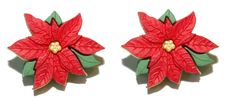 PRICES MAY VARY. Made of plastic Measures 1" across Has surgical steel posts and backs These beautiful Christmas Poinsettia earrings are made of plastic, measure 1" across and have surgical steel posts and backs. Poinsettia Jewelry, Poinsettia Earrings, White Opal Earrings, Stud Earrings Unique, Poinsettia Flower, Christmas Poinsettia, Love Sparkle, Flower Stud Earrings, Discount Jewelry