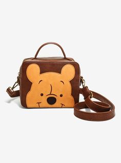 Loungefly Disney Winnie The Pooh Crossbody Bag - BoxLunch Exclusive, Bolo Snoopy, Jar Of Honey, Loungefly Purse, Disney Purse, Winnie The Pooh Friends, Loungefly Bag, Disney Bag, Brown Crossbody, Loungefly Disney