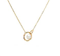 Elevate your style with our exquisite Freshwater Pearl Interlocking Circles Necklace, a symbol of unity and elegance. Crafted with precision in 14K Gold Plated Sterling Silver, this stunning piece features delicate Moissanite and lustrous White Pearls intricately linked to create a dainty and sophisticated necklace that will capture hearts and enhance your every look. Key Features: *Interlocking Circles Design: The necklace showcases a unique and timeless interlocking circles design, symbolizing Graceful Pearl Pendant Jewelry As A Gift, Elegant Round Pendant Jewelry For Anniversary, Elegant Design Gold Plated Necklaces, Elegant Round Gold Plated Necklace, Elegant Round Necklace For Anniversary, Tarnish Resistant White Gold Necklace For Wedding, Graceful Gold Necklace For Formal Occasions, Graceful Pearl Pendant Jewelry For Anniversary, 14k Gold Necklace With Elegant Design For Anniversary