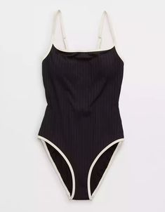 Aerie Wide Rib Scoop One Piece Swimsuit Emo Summer Outfits, Summer Outfits Elegant, Everyday Summer Outfits, Summer Outfits Edgy, Emo Summer, Edgy Summer Outfits, Edgy Summer, Cute One Piece Swimsuits