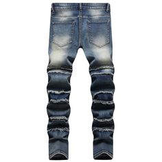 Material: Denim Length: Full Length Jeans Style: STRAIGHT Item Type: JEANS Gender: MEN Closure Type: Zipper Fly eta = 2-3 weeks Blue Slim Fit Jeans For Fall, Spring Slim Fit Blue Jeans, Slim Fit Washed Blue Denim Jeans, Slim Fit Washed Blue Jeans, Washed Blue Slim Fit Denim Jeans, Slim Fit Blue Denim Pants, Blue Slim Fit Denim Pants, Blue Slim Fit Denim Jeans, Jeans For Men Fashion