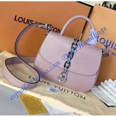 Louis Vuitton Chain It Bag PM Pink Calfskin Golden Color