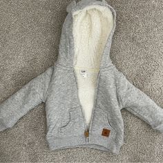 Brand New Lots Of Baby Stuff In My Closet! Feel Free To Bundle! Cute White Outerwear With Fleece Lining, Casual Warm Outerwear For Playtime, Winter Cotton Hooded Jacket For Playtime, Cozy Long Sleeve Outerwear For Playtime, Cozy Hooded Outerwear For Playtime, Baby 12 Months, Vintage Style Jacket, Bib Snow Pants, Pink Puffer Jacket