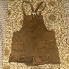 Super Cute Light Brown Overalls. Could Be Worn As A Cover Up, Active Wear, Or Even Dress It Up! Never Worn! Could Fit A Medium To Large Cargo Overalls, Brown Overalls, Wizard, Light Brown, Overalls, Active Wear, Cover Up, Super Cute, Women Shopping