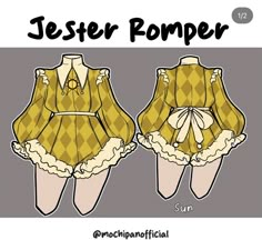 Jester Clothes, Ginger Outfits, Jester Outfit, Clown Dress, Clothing Drawings, Circus Outfits