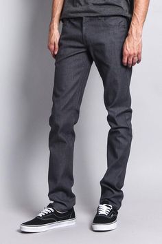 Our skinniest fit, perfect for the guy who’s on top of his style game. Choose a darker wash to dress up your look, or go casual with a pop of color. Whichever way you choose to wear it, you can’t go wrong. Brand: Victorious 97% Cotton, 3% Spandex Added stretch for maximum comfort Sits below waist, extra slim through thigh, narrow leg opening Classic five-pocket styling Zipper fly, button closure Machine-wash cold inside-out with like colors, line dry Imported, Designed in Los Angeles Raw denim i Urban Slim Fit Denim Blue Bottoms, Fall Slim Fit Streetwear Bottoms, Slim Fit Bottoms For Fall Streetwear, Fall Slim Fit Bottoms For Streetwear, Dark Wash Slim Fit Pants For Fall, Slim Fit Dark Wash Pants For Fall, Fall Slim Fit Dark Wash Pants, Casual Dark Wash Fitted Bottoms, Casual Fitted Dark Wash Bottoms