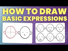 how to draw basic expressions for kids