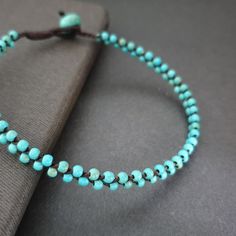 3mm Blue Turquoise Braid Wax Cord Hippie Anklet Women Anklet - Etsy Casual Beaded Turquoise Anklets, Casual Turquoise Beaded Anklets, Adjustable Turquoise Anklets With Round Beads, Turquoise Beaded Anklets, Adjustable Turquoise Anklet With Tiny Beads, Turquoise Round Beads Anklet For Festivals, Turquoise Round Beads Anklets For Festival, Turquoise Anklets With Round Beads For Festivals, Handmade Turquoise Casual Anklets