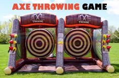 ad eBay - Find many great new & used options and get the best deals for Double Player Inflatable Axe Throwing Game With Floor Mat and 12pcs Axes at the best online prices at eBay! Free shipping for many products! Throwing Games, Bounce House Rentals, Batting Cages, Inflatable Bouncers, Garden Games, Fun Games For Kids, Bounce House, Single Player, Backyard Fun