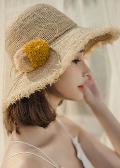 New Khaki Fuzzy Ball Decorated Foldable Straw Woven Bucket HatMade of fine Straw Woven.Hat Circumference: 60cm/23.4". Matches easily with daily hairstyle, dresses & Shirts One Size Straw Hat For Spring, Brown Bucket Hat For Spring, Brown One Size Sun Hat For Spring, Brown One-size Sun Hat For Spring, Spring Straw Hat One Size, Spring Straw Hat, One Size Straw Hat With Short Brim For Spring, Beige Straw Hat For Spring, One Size Short Brim Straw Hat For Spring