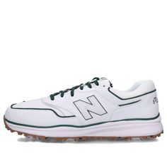 the new balance 997 white and green sneaker