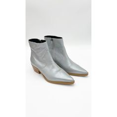 Fiveseventyfive Lindee Pointed Toe Ankle Boots Size: 6b Color: Silver Gray Condition: : Pre-Worn/ Very Good / Some Wear On Sole / No Box Details & Care: Pointed Toe Size Zipper Cowboy Boots Soft Leather Dimension: Heel 2" Boot Circumference 11" Shaft Height 5.5" Minimal Packaging Contact Us To Validate The Availability Of This Item Before Purchasing Tags: #Fiveseventyfive #Ankle #Boots #Silver #Lindee #Fashion #Trendy #Women #Winter #Summer #Spring #Forgifts Pointed Toe Ankle Boots, Minimal Packaging, Shoes Heels Boots, Cowboy Boots, Shoes Women Heels, Soft Leather, Heeled Boots, Ankle Boots, Shoes Heels