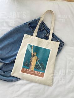 ✺ Our 100% cotton canvas bag is the perfect blend of durability and style! Measuring 15" x 16", this tote is ideal for everyday use, whether it's carrying groceries or your daily essentials <3 ✺ ❁ Built to last! Made from heavy fabric, this sturdy bag features 20" handles crafted from the same durable canvas, ensuring it can hold up to a week's worth of shopping with ease. ❁ ✧ Stylish & versatile! Available in a natural canvas color, this bag showcases the design beautifully while staying practical for long-term use. ✧ ❣︎ Custom Bag! Want a personalized touch? Message me to create a custom design that's uniquely yours! ❣︎ Shop Policies:  ❥ Each item is made to order. Please allow 2-5 business days for production and shipping. ✺ No Returns: Due to the custom nature of our products, we do no Nyc Art, Bag Cute, Cotton Tote Bag, Daily Essentials, Custom Bags, Print Tote, Cotton Tote Bags, Heavy Fabric, Canvas Bag