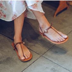 Handmade Leather Sandals From Maui, Hi. Never Worn Size 8 Us. Made With The Highest Quality American Leather From The Oldest Tannery And Lacing Factory In The Usa. Vegetable Tanned Without Any Chemicals. New, Never Worn. Single Toe Strap Sandals For Beach Season, Adjustable Brown Sandals, Brown Barefoot Sandals For Vacation, Brown Closed Toe Barefoot Sandals For Vacation, Brown Ankle Strap Toe Ring Sandals For Vacation, Casual Brown Barefoot Sandals For Vacation, Adjustable Brown Toe Ring Sandals For Beach, Casual Festival Barefoot Sandals, Casual Barefoot Sandals For Festivals