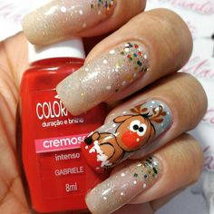 Navidad Nails, Witch Nails, Magic Nails, Seasonal Nails, Xmas Nails, Christmas Nail Designs, Love Nails, Winter Nails