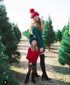 Sleeps Till Christmas, Farm Visit, Christmas Apartment, Daughter Christmas, Tree Farm, Cable Sweater, Christmas Tree Farm, Tree Farms, Mother Daughter