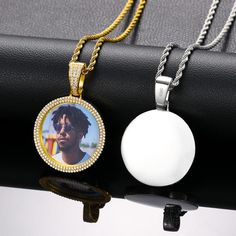 Our customized photo pendant and hip hop necklace is an iced-out necklace made from 18K gold plated and AAAAA Cubic Zirconia. It allows you to honor your loved ones, friends, and pets by using their photos on the pendant which brings good memories every moment. The Pendant comes with a rope necklace. You can make your own pendant by uploading high-quality photos that can be cropped and customized for you. Hip Hop Necklace, Good Memories, Photo Pendant, Cz Pendant, Rope Necklace, Custom Necklace, Gold Plated Silver, Cz Stone, Gold Pendant