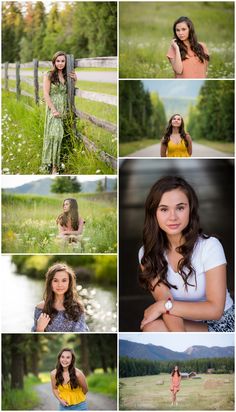 a series of photos with different women in the same photo, and one woman posing for pictures