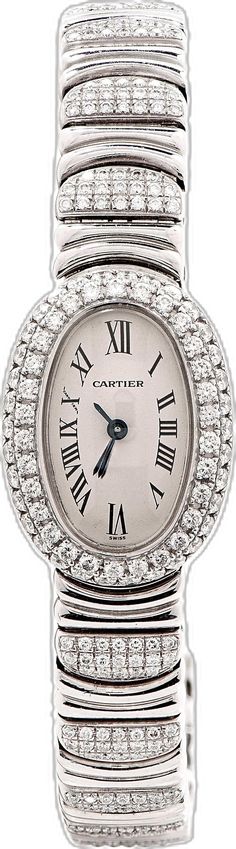 Cartier Watches Women, Mini Bracelet, Ladies Watch, White Gold Diamonds, Quartz Watch, Womens Bracelets, Cartier, Womens Watches, Gold Diamond