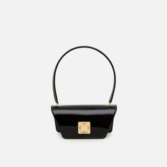 Trapeze Small Satchel | Arcadia Handbags Square Flap Bag With Gold-tone Hardware For Evening, Evening Square Flap Bag With Gold-tone Hardware, Modern Top Handle Flap Bag With Turn-lock Closure, Square Evening Flap Bag With Gold-tone Hardware, Luxury Square Flap Bag For Evening, Modern Top Handle Shoulder Bag With Turn-lock Closure, Modern Evening Flap Bag With Gold-tone Hardware, Chic Rectangular Flap Bag With Gold-tone Hardware, Modern Formal Shoulder Bag With Gold-tone Hardware