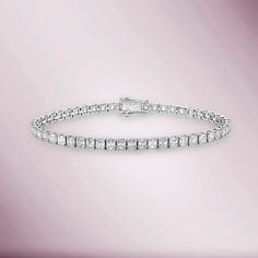 Beautiful Diamond Tennis Bracelet. A staple in your jewelry collection. Handmade in New York City of polished 14k white gold. This tennis Bracelet showcases a delicate box chain embellished with dozens of shimmering white diamonds. Quality to us is important and that is why we hand select our diamonds for premium quali 14k Rose Gold Bracelet, Diamond Princess, White Princess, Diamond Tennis Bracelet, White Gold Bracelet, Princess Cut Diamond, Yellow Gold Bracelet, Princess Diamond, Tennis Bracelet Diamond