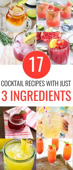 cocktail recipes with just 3 ingredients