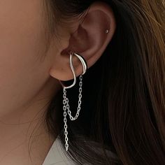 #cuff #earcuff #silvercuff #silverearrings #fashion2022 #2022trends #trends #fashiontrends Cartilage Ear Cuff, Ear Cuff Jewelry, Ear Clips, Cuff Jewelry, Silver Ear Cuff, Ear Cuffs, Moon Earrings, Sterling Silver Cuff, Clip Earrings