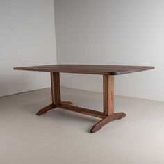 walnut trestle table