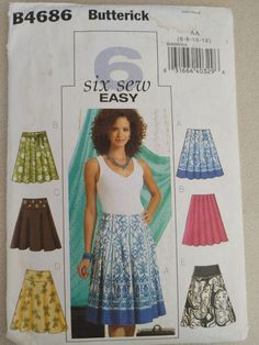 Split Skirt Pattern, Flared Skirt Pattern, Pleated Skirt Pattern, Skirt Patterns, Butterick Pattern, Butterick Sewing Pattern, Knee Skirts, Skirt Patterns Sewing, Sewing Skirts