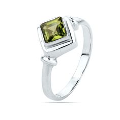 Metal : Solid Sterling Silver with 925 Stamp. Stone : Natural Peridot Stone Shape: Square Ring Weight - 3.4 Gms Stone Size - 5mmX5mm Green Topaz Ring In Sterling Silver, Green Topaz Sterling Silver Ring, Green Topaz Sterling Silver Ring In Fine Jewelry Style, Green Topaz Sterling Silver Promise Ring, Fine Jewelry Peridot Rings For May Birthstone, Green Peridot Stackable Promise Rings, Lime Green Sterling Silver Birthstone Rings, Green Sterling Silver Solitaire Ring, Lime Green Peridot Rings For Promise