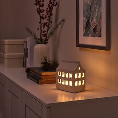 STRÅLA LED table decoration - battery operated house/ceramic white - IKEA Ikea Strala, Ikea Christmas, Ikea Food, Airbnb Design, Kids Flooring, Organization Furniture, Bathroom Outdoor, Ikea Family, Ceramic Houses