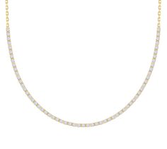 Introducing our stunning Half-Way Diamond Tennis Necklace crafted in 14K Gold, available in both yellow and white gold options. This exquisite necklace features a total diamond weight of 0.54 carats, adding a brilliant sparkle to your neckline. Whether you choose the classic yellow gold or the elegant white gold variation, this necklace is a timeless and sophisticated piece that will complement any outfit. Elevate your look with the luxury and elegance of this Half-Way Diamond Tennis Necklace, p Classic White Diamond Necklace With Pave Setting, White Brilliant Cut Diamond Necklace For Everyday Luxury, White Diamond Necklace With Accents For Everyday Luxury, Everyday Luxury White Diamond Necklace With Brilliant Cut, Everyday Luxury White Brilliant Cut Diamond Necklace, Everyday Luxury White Diamond Cut Necklace, White Sustainable Diamond Necklace For Everyday Luxury, Fine Jewelry Diamond White Tennis Necklace With Pave Setting, Diamond White Tennis Necklace With Pave Setting