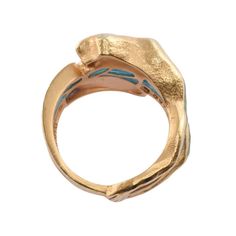 This is part of Chairish’s Fine Jewelry assortment.  Estate Masriera 18K enamel frog & water lily ring, circa 1980. This 18 karat yellow gold ring signed by Masriera features a frog and water lily design with full cut diamond accents at .08 carat total weight. The diamonds have VS1 clarity and F-G color. The Masriera ring showcases two types of fired enamel, basse taille & plique a jour water color enamel. Note some wear on the water lily. The ring is stamped C 3463 C. This enamel ring weighs 12 Water Lily Ring, Water Lily Design, Plique A Jour, Lily Ring, Lily Design, Enamel Ring, Water Lily, Best Wear, Yellow Gold Ring