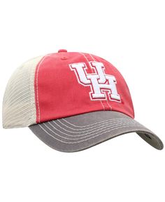 Enjoy a bold display of Houston Cougars pride with this Offroad trucker snapback hat from Top of the World. It features slick embroidered graphics across the solid front panels and mesh mid and rear panels that offer a breezy fit and feel. Top your Houston Cougars off with this relaxed cap and make it clear who you want to see score the big win. Red Trucker Hat With Curved Brim For Outdoor, Red Curved Brim Trucker Hat For Outdoor, Collegiate Red Baseball Cap With Curved Brim, Red Collegiate Baseball Cap With Curved Brim, Collegiate Red Snapback Hat, Collegiate Red Baseball Cap, Red Collegiate Baseball Cap, Red Curved Brim Trucker Hat For Baseball Season, Red Collegiate Cap