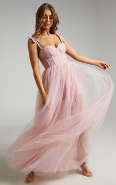 Tulle Corset Dress, Pink Tulle Dress, Tulle Bridesmaid Dress, Tulle Gown, Bustier Dress, Maxi Gowns, Ball Gown Dresses, Pink Maxi Dress, Tulle Dress