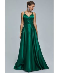 Best 11% off now! Buy dark green long formal sweetheart neck evening dress with split front at affordable price online. Free shipping and pro custom service since 2009. Green Evening Dress With Corset Back For Gala, Green Evening Dress With Corset Back For Formal Occasions, Formal Green Evening Dress With Corset Back, Green Formal Evening Dress With Corset Back, Green Corset Back Evening Dress For Formal Occasions, Green Evening Dress With Fitted Bodice And Sweetheart Neckline, Heart-shaped Neckline Evening Dress For Prom, Green V-neck Gown For Prom Season, Green Gown With Corset Back And Fitted Bodice