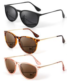 PRICES MAY VARY. ◆ Trendy Round Design - KALIYADI womens sunglasses adopts a retro round frame design, which makes you stand out from the crowd. These polarized sunglasses women add glamor to any outfit and are a must-have accessory for any fashion forward woman. Our round sunglasses womens trendy come in a variety of frame and lens colors, making them a great choice for your everyday fashion accessory. ◆UV 400 Protection - KALIYADI women's sunglasses adopts premium polarized lenses, which can b Cheap Tinted Sunglasses For Travel, Cheap Cat Eye Sunglasses For Beach, Cheap Glass Sunglasses With Uv Protection, Style For Party, Round Frame Design, Round Face Sunglasses, Popular Sunglasses, Polarized Sunglasses Women, Beach Shopping