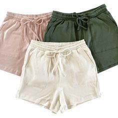 Everyday cotton lounge shorts Solid Color Cotton Shorts, Comfortable Solid Cotton Shorts, Cotton Shorts With Solid Color, Trendy Solid Color Shorts, Summer Relaxed Fit Solid Color Shorts, Relaxed Fit Solid Color Summer Shorts, Cotton Knee-length Shorts Solid Color, Trendy Relaxed Fit Solid Shorts, Knee-length Cotton Shorts In Solid Color