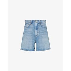 Find AGOLDE Stella High-rise Organic-cotton Denim Short 29 on Editorialist. AGOLDE recycled-denim shorts100% recycled cottonExposed button and concealed zip-fly fastening at frontRelaxed fit, high-rise, belt loops, five pockets, faded wash and whiskering, straight cuffsMachine wash coldTrue to sizeSize 26: rise 13in / 34cm, inside leg 5in / 13cm, leg opening 22in / 56cmModel is 5ft 10in/1.78m and wears a size 26Lightweight, stretchy Five-pocket Summer Shorts, Spring Shorts With Five Pockets, Recycled Denim, Straight Leg Denim, Denim Short, High Rise Shorts, High Rise Denim, Black Denim Shorts, Recycled Cotton