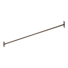 an old fashioned metal towel bar on a white background