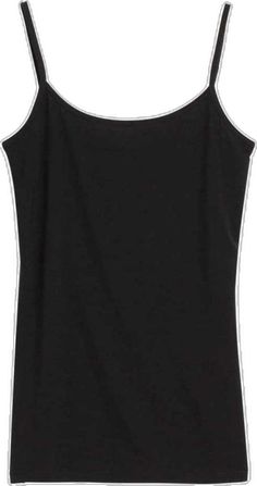 Casual Black Fitted Camisole, Black Fitted Casual Camisole, Fitted Black Casual Camisole, Black Fitted Camisole Casual Style, Casual Black Tops With Tank Straps, Black Casual Tank Top With Straps, Casual Black Top With Tank Straps, Black Stretch Camisole For Summer, Gap Sleeveless Summer Camisole