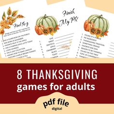 8 thanksgiving games for adults to play with