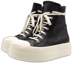 Leather Low-top Platform Boots, Leather Platform High-top Sneakers For Streetwear, Leather Low-top Platform Boots With Chunky Platform, High-top Leather Platform Boots, High-top Platform Boots With Leather Sole For Streetwear, High-top Leather Platform Boots With Rubber Heel Cap, Leather High-top Platform Boots With Thick Bottom, Leather Lace-up High-top Platform Sneakers, Leather High-top Platform Boots With Rubber Heel Cap